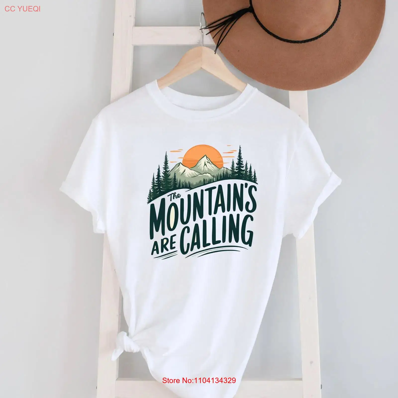 Outdoor Adventure Quotes - The mountains are calling Landscape T
