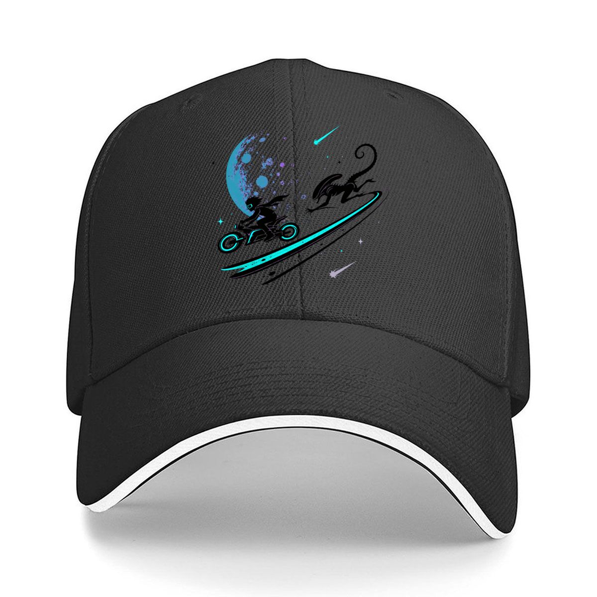 Outdoor Adventure Hat - Cosmic Alien Ride Night Adventure Hip