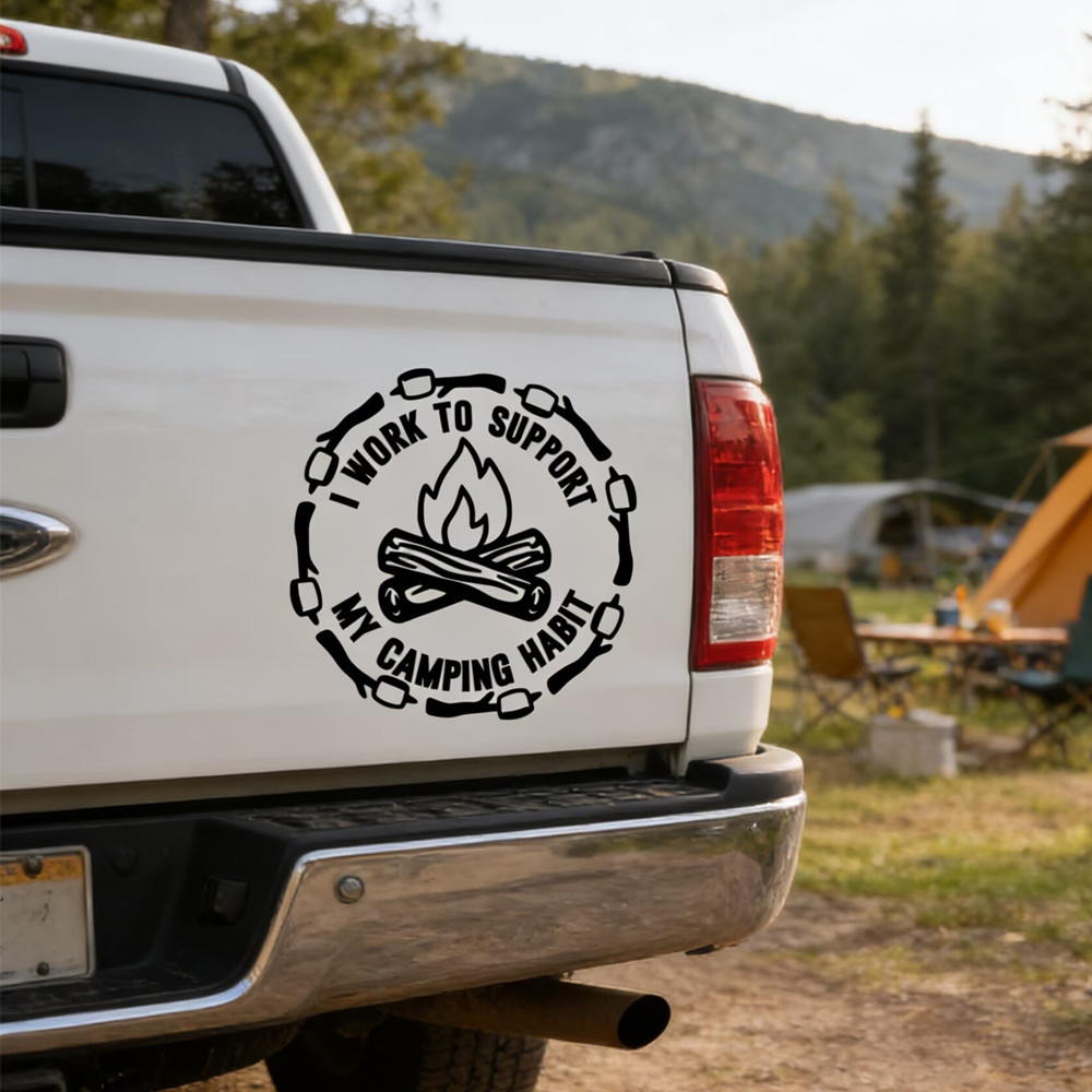 Funny Camping Quote Car Sticke - Outdoor Adventure Quotes 评论和价格