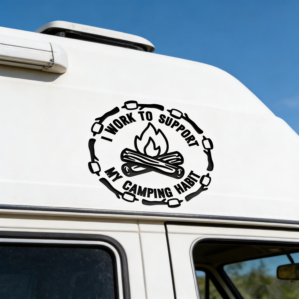 Funny Camping Quote Car Sticke - Outdoor Adventure Quotes 评论和价格