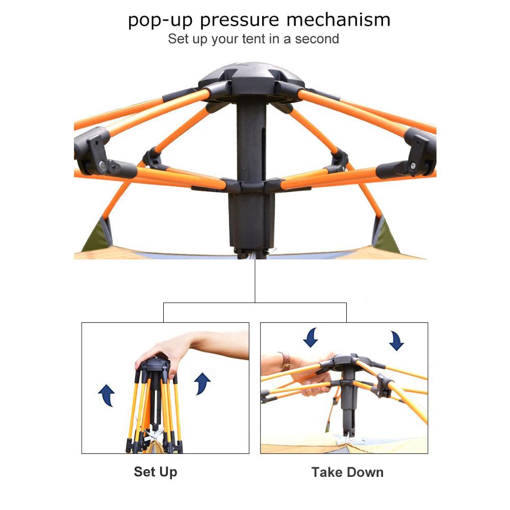 Desert&Fox 3-4 Person Dome Aut - Outdoor Adventure Tent 评论和价格