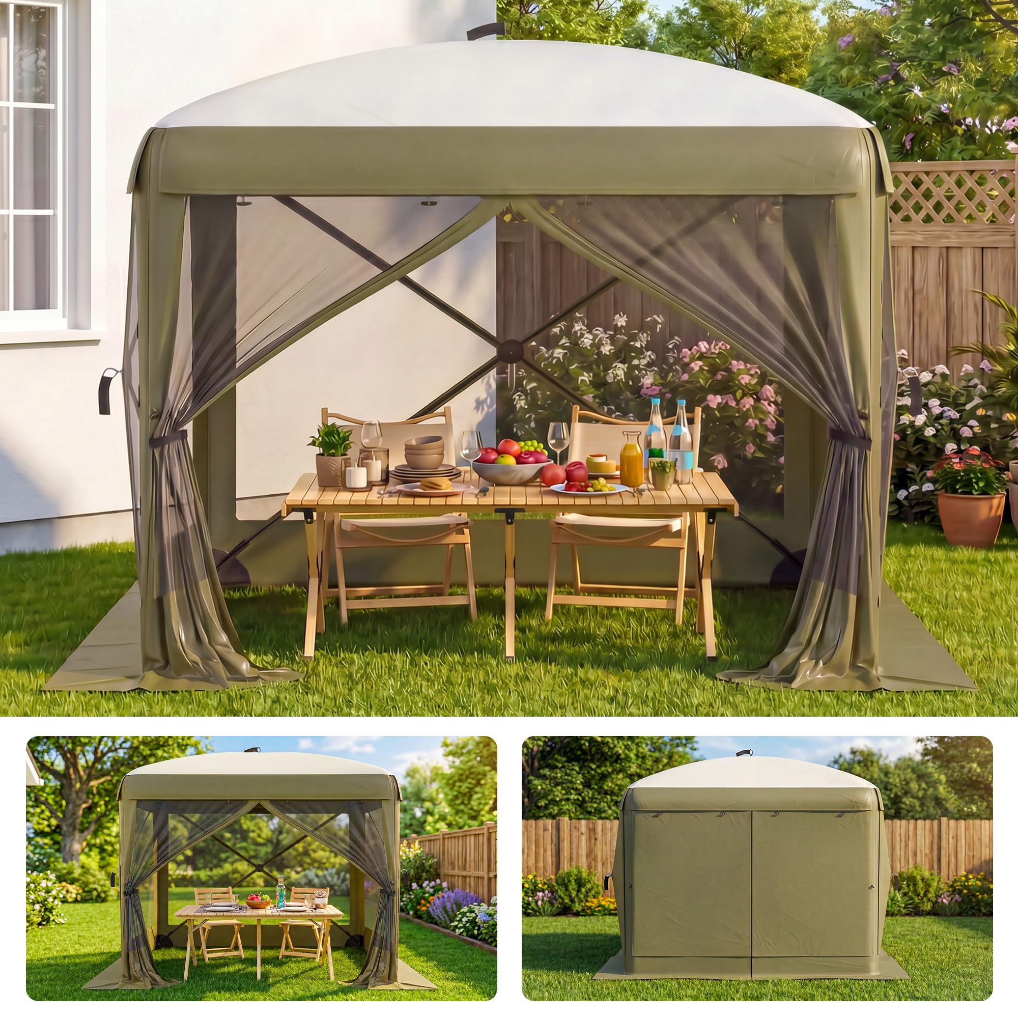 Spacious 8x8FT 11x11FT 12x12FT - Outdoor Adventure Tent 评论和价格