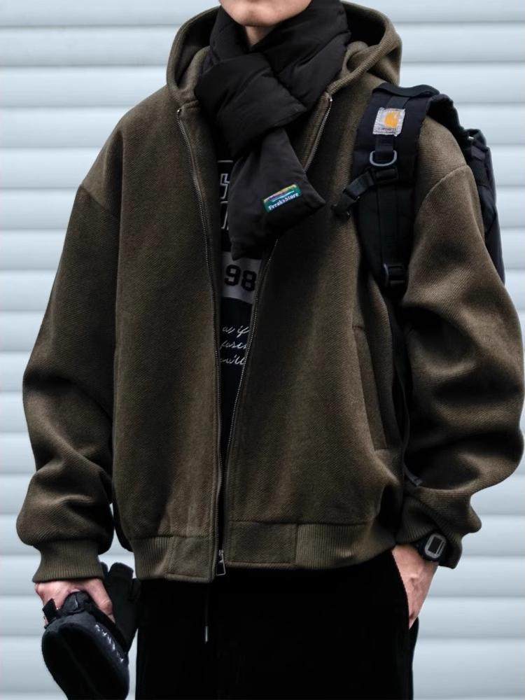Wool Blend Jacket Man Autumn M - Outdoor Adventure Recreation 评论和价格