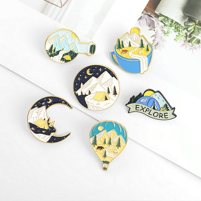 Camping Adventure Enamel Pins  - Outdoor Adventure Gifts 评论和价格