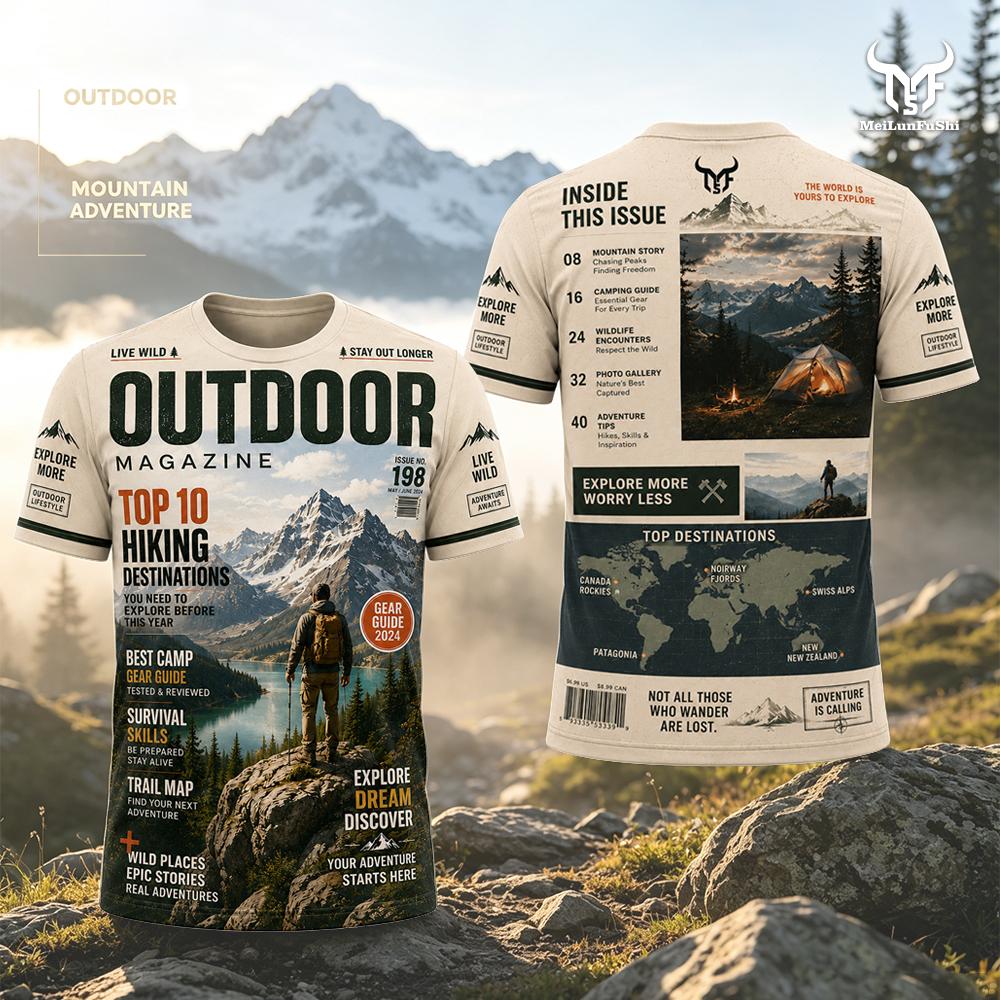 Magazine Style Adventure Print - Outdoor Adventure Magazines 评论和价格