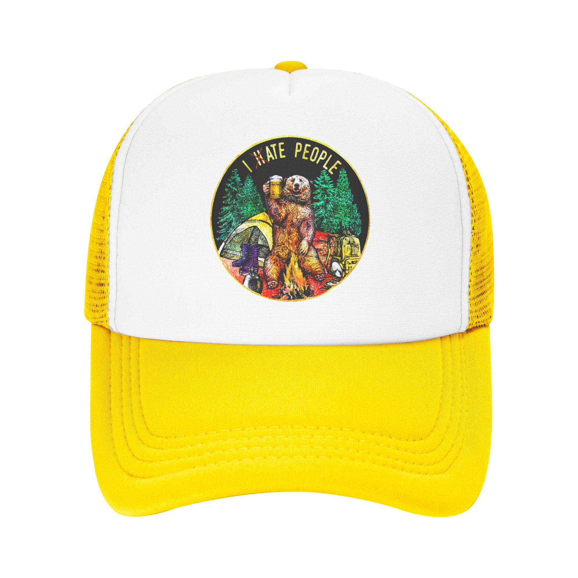 I Hate People Bear Camping Bas - Outdoor Adventure Hat 评论和价格