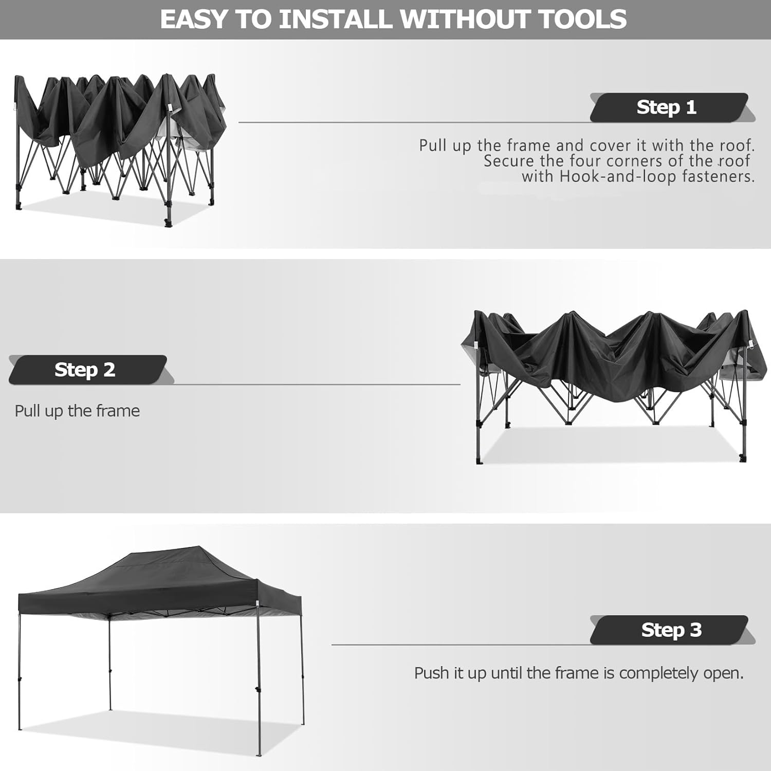 10x15FT Pop Up Canopy Tent wit - Outdoor Adventure Tent 评论和价格