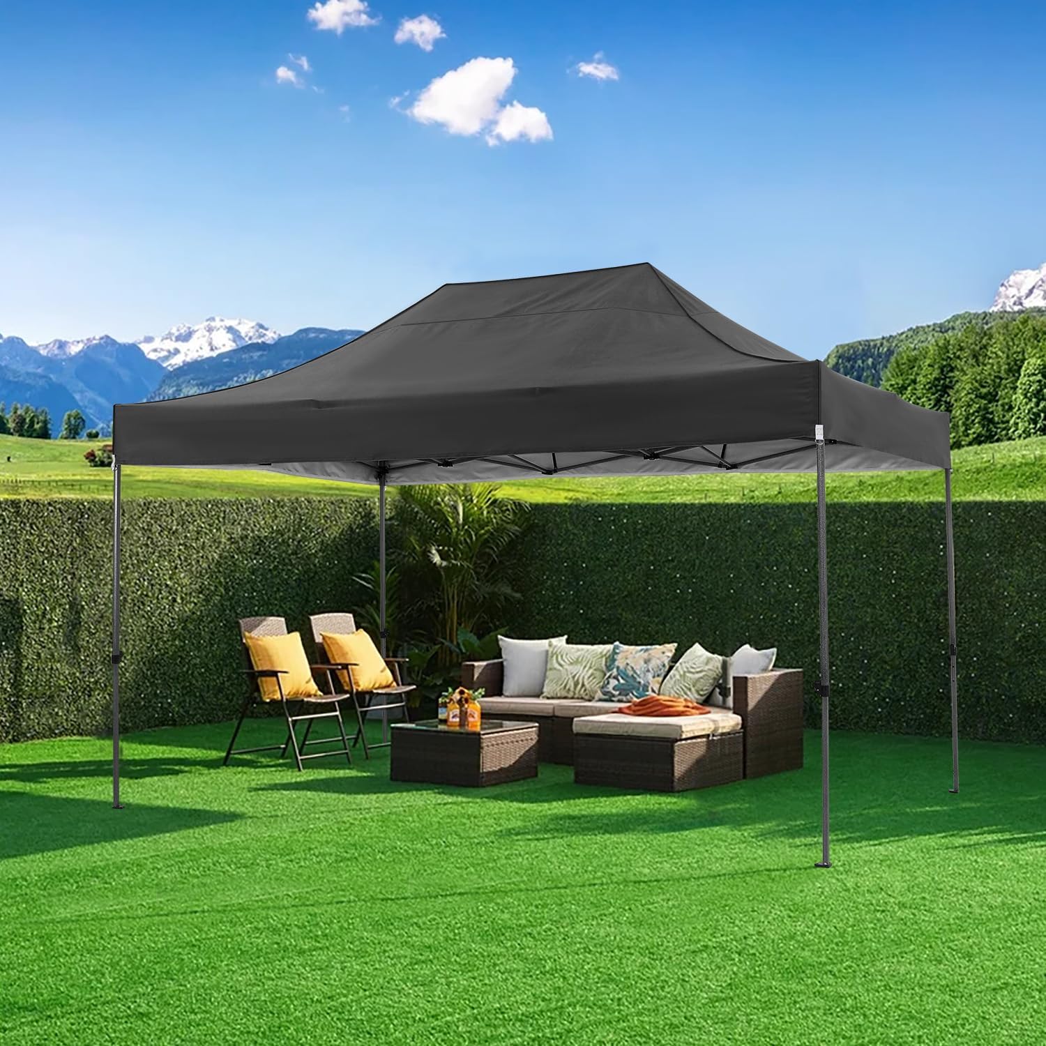 10x15FT Pop Up Canopy Tent wit - Outdoor Adventure Tent 评论和价格