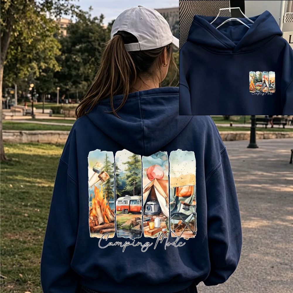 Women Camping Mode Watercolor  - Outdoor Adventure Tent 评论和价格
