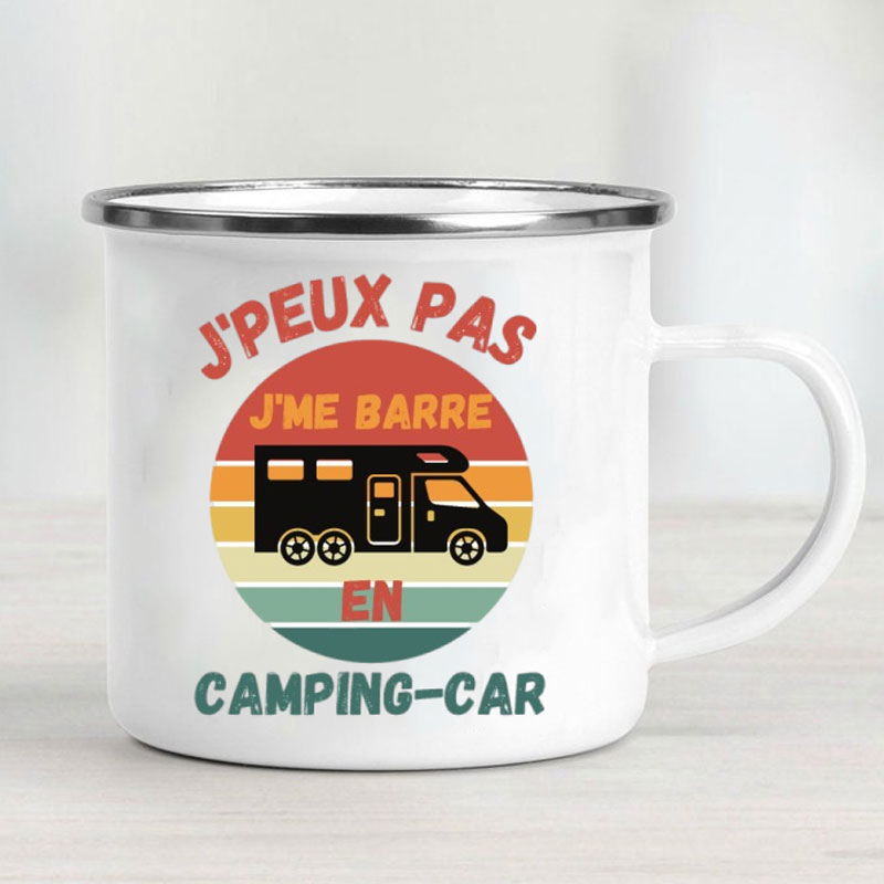 Camping Car Enamel Mug Adventu - Outdoor Adventure Gifts 评论和价格
