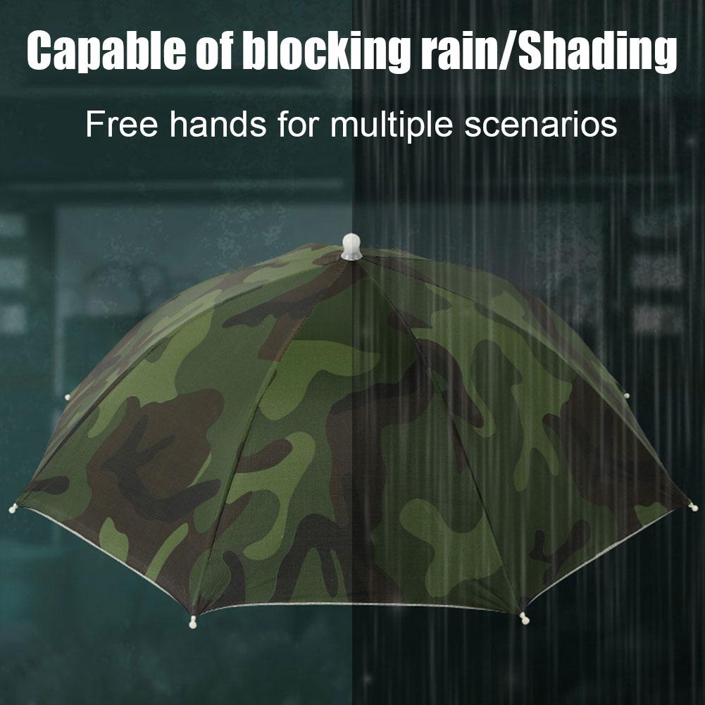Rain Umbrella Hat Head-mounted - Outdoor Adventure Hat 评论和价格