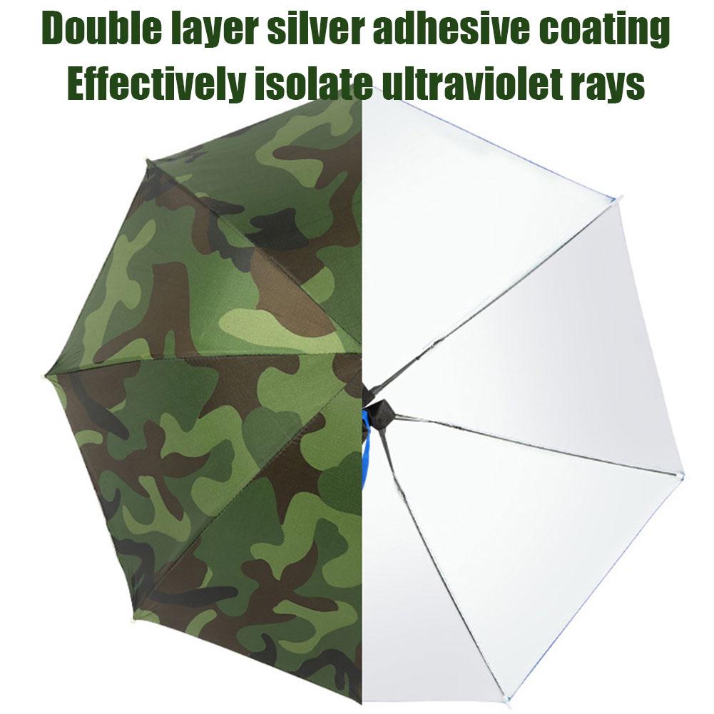 Rain Umbrella Hat Head-mounted - Outdoor Adventure Hat 评论和价格